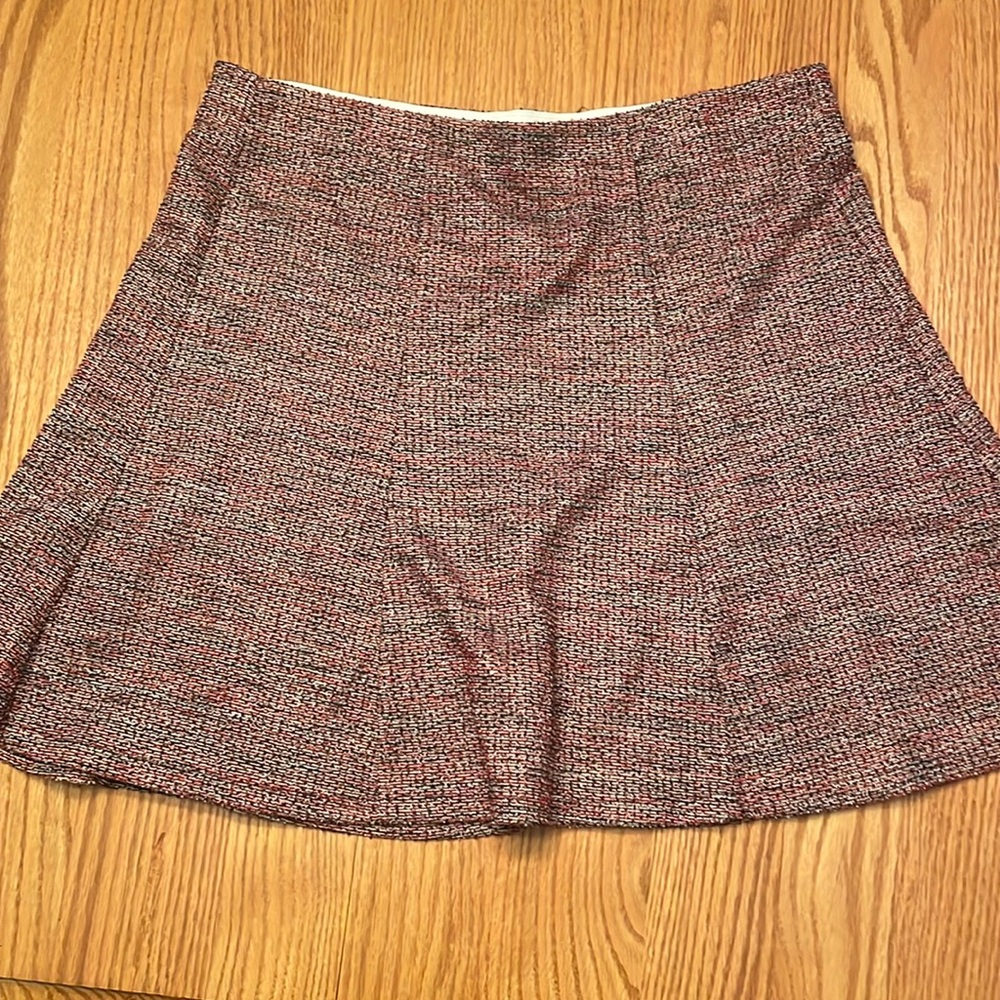 LOFT Women’s Elastic Pink Tweed Skirt (size XL) NWT